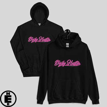 Black Hoodie "Pink DH"-$280.00 TT