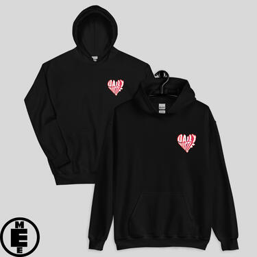 Black Hoodie "Heart DH"-$280.00 TT