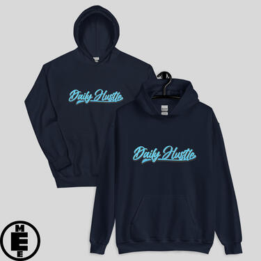 Navy Blue Hoodie "Blue DH"-$280.00 TT